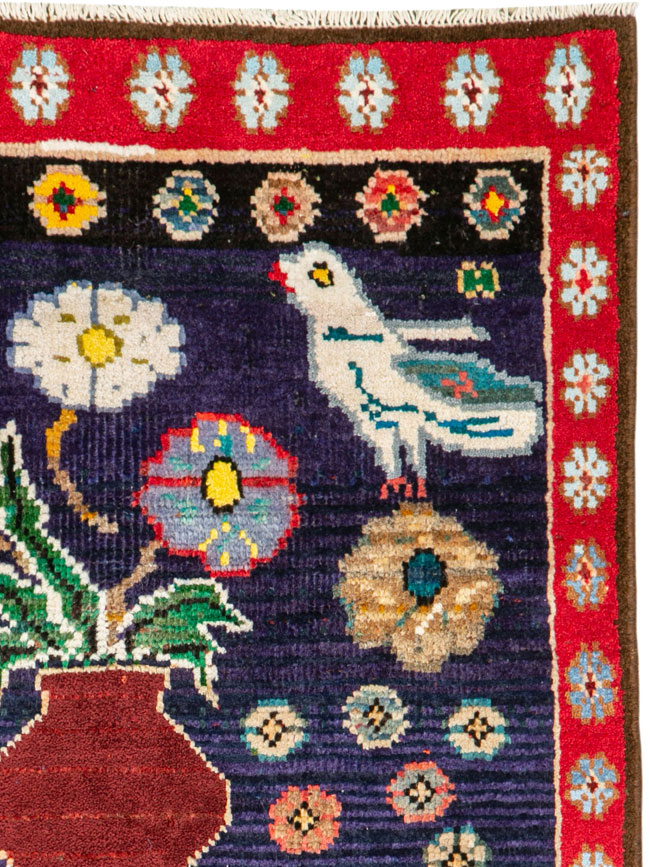 Vintage Persian Mahal Rug, No.26281 - Galerie Shabab