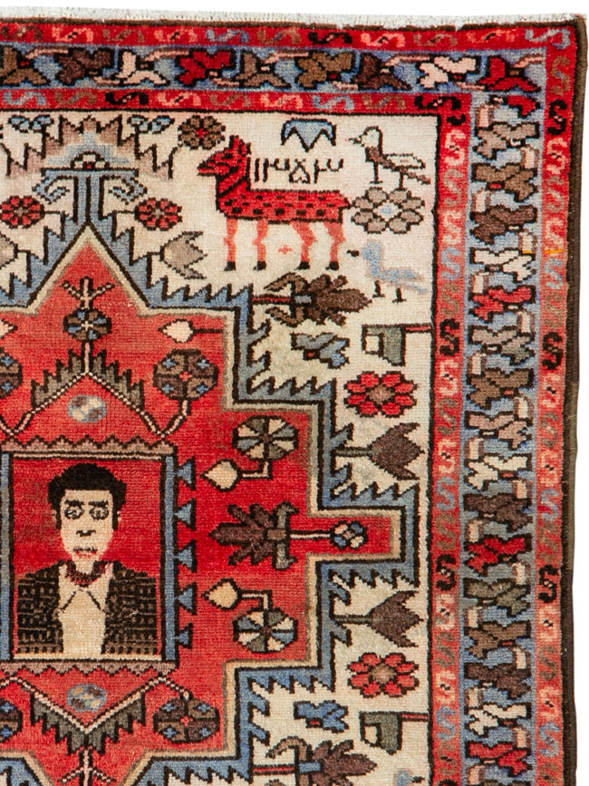 Vintage Persian Hamadan Rug, No.26283 - Galerie Shabab