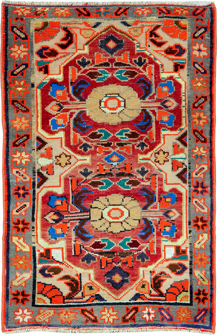 Vintage Persian Hamadan Rug, No.26288 - Galerie Shabab