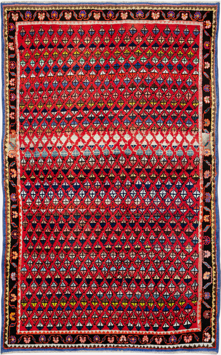 Vintage Persian Hamadan Rug, No.26289 - Galerie Shabab