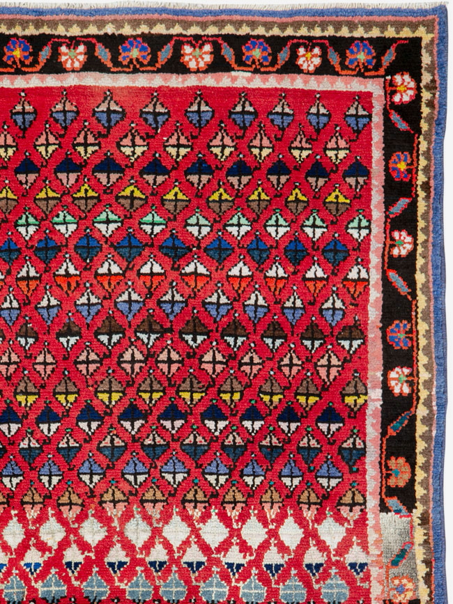 Vintage Persian Hamadan Rug, No.26289 - Galerie Shabab