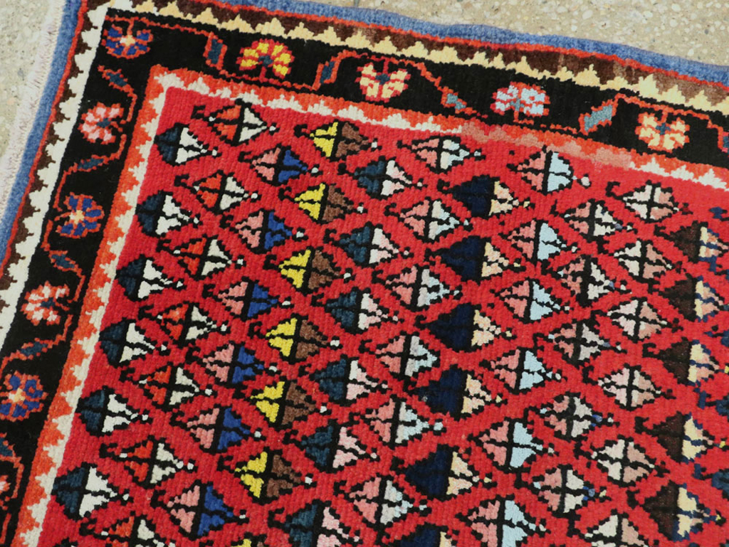 Vintage Persian Hamadan Rug, No.26289 - Galerie Shabab