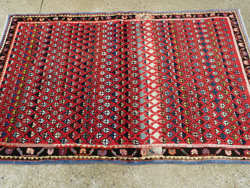 Vintage Persian Hamadan Rug, No.26289 - Galerie Shabab
