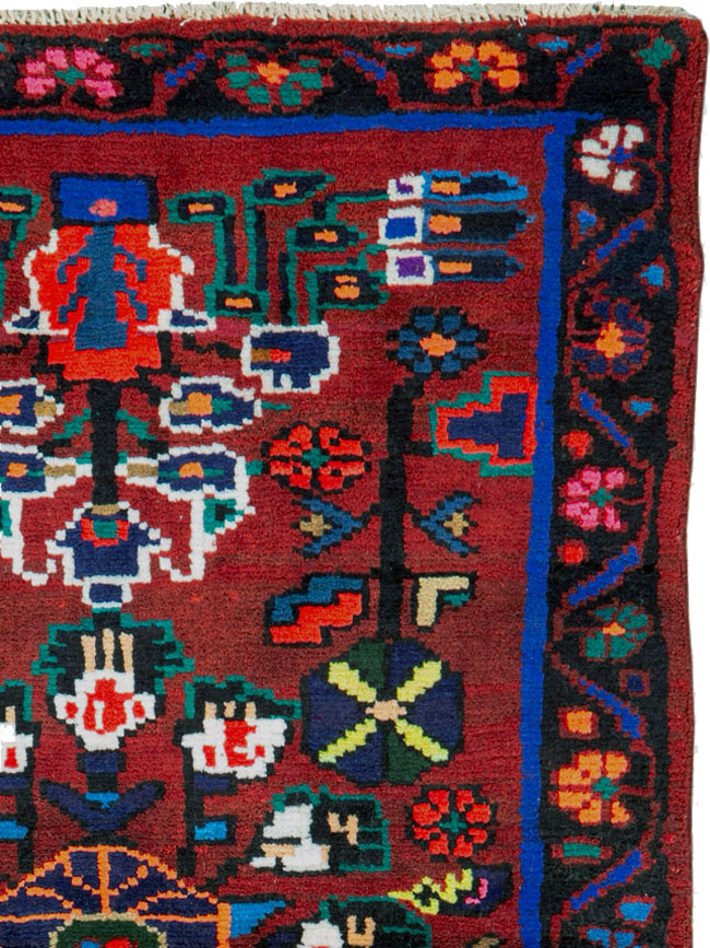 Vintage Persian Hamadan Rug, No.26290 - Galerie Shabab