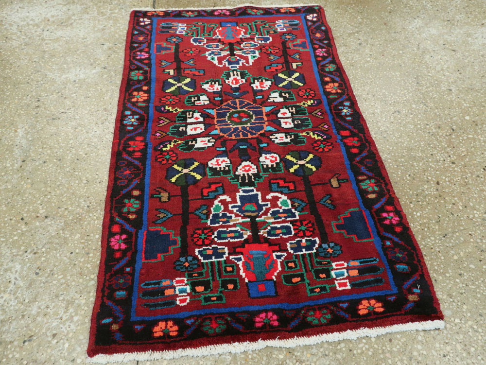 Vintage Persian Hamadan Rug, No.26290 - Galerie Shabab