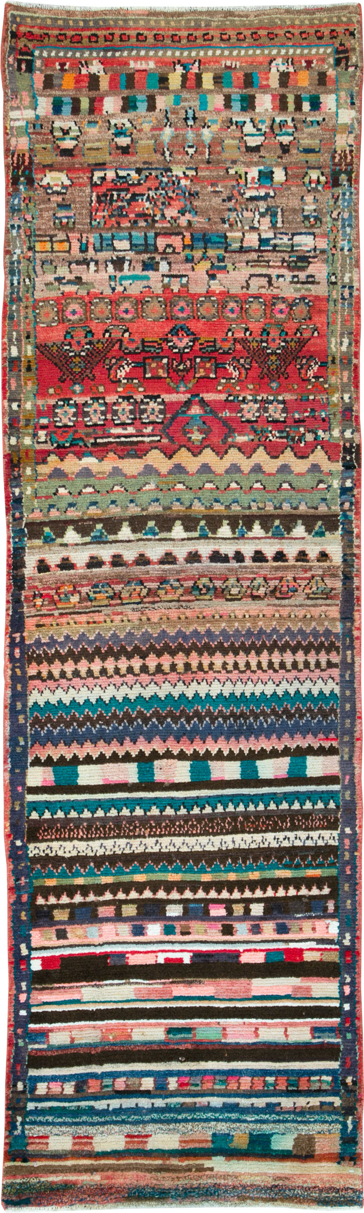 Vintage Persian Mahal Runner, No.26297 - Galerie Shabab