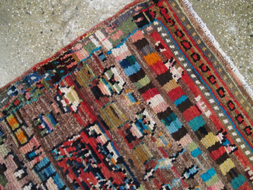 Vintage Persian Mahal Runner, No.26297 - Galerie Shabab