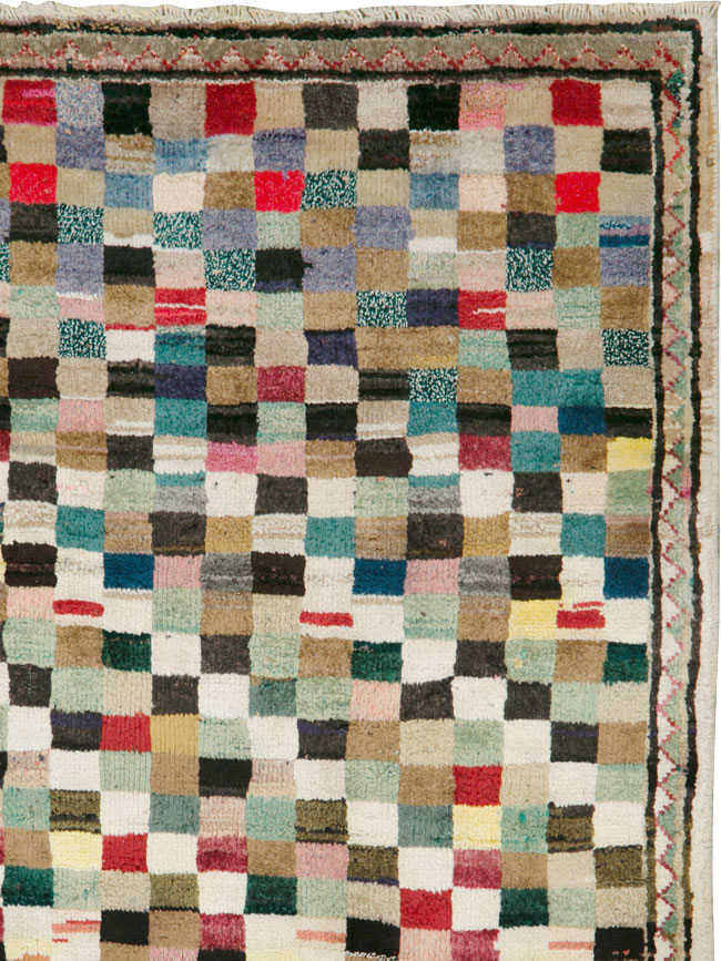 Vintage Persian Mahal Rug, No.26298 - Galerie Shabab