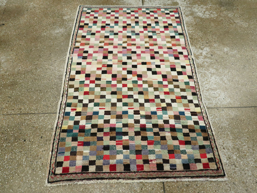 Vintage Persian Mahal Rug, No.26298 - Galerie Shabab