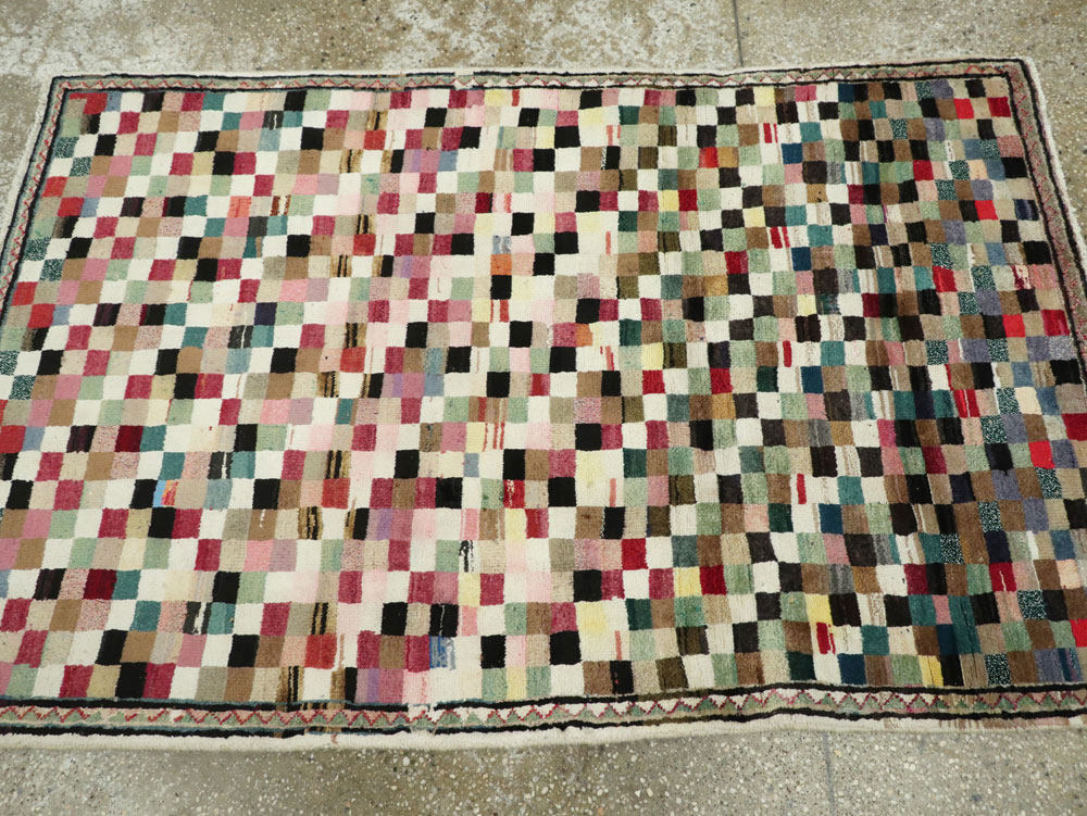 Vintage Persian Mahal Rug, No.26298 - Galerie Shabab