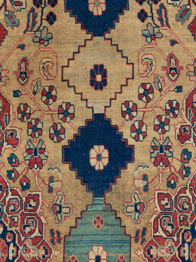 Vintage Persian Mahal Rug, No.26303 - Galerie Shabab