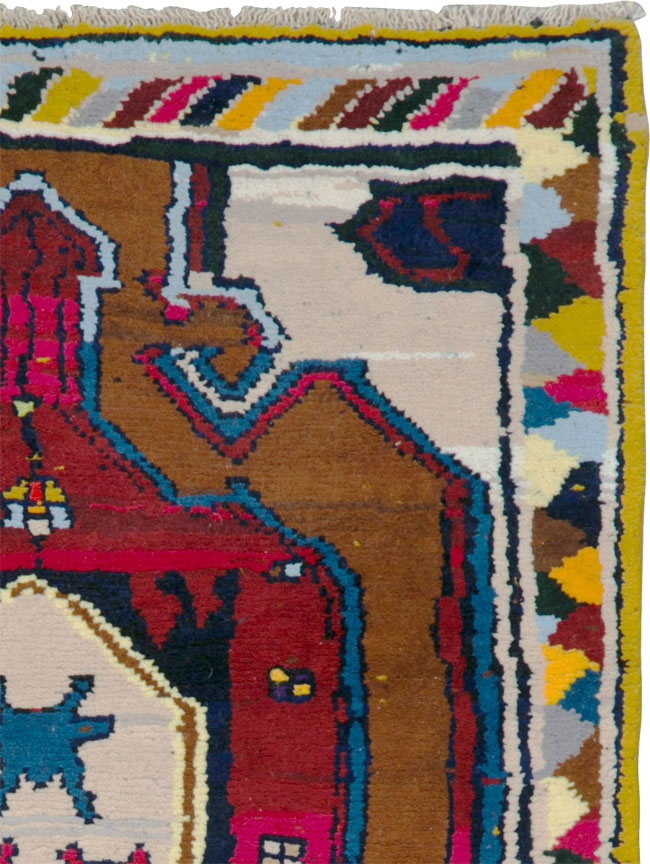 Vintage Persian Hamadan Rug, No.26304 - Galerie Shabab