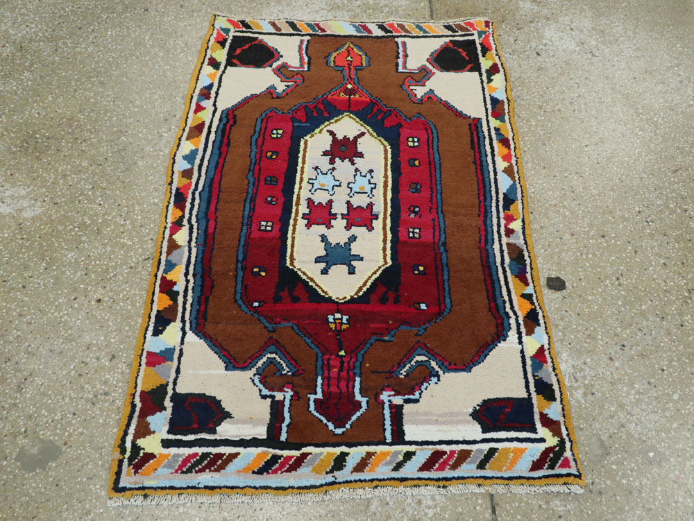 Vintage Persian Hamadan Rug, No.26304 - Galerie Shabab