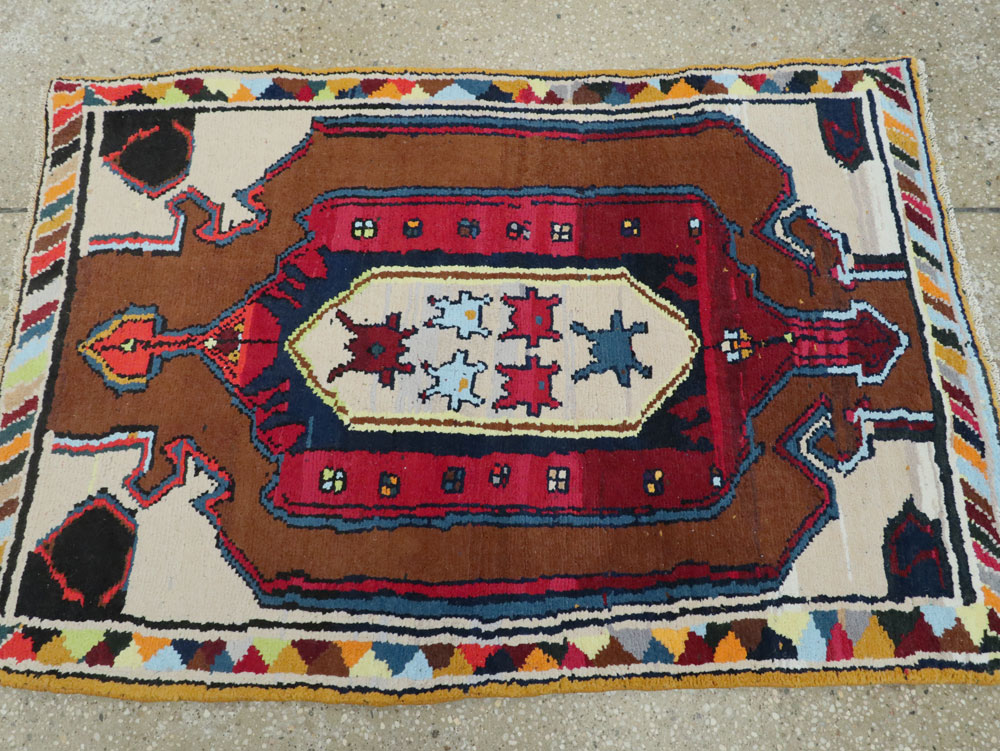 Vintage Persian Hamadan Rug, No.26304 - Galerie Shabab