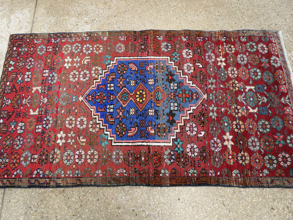 Vintage Persian Hamadan Rug, No.26312 - Galerie Shabab