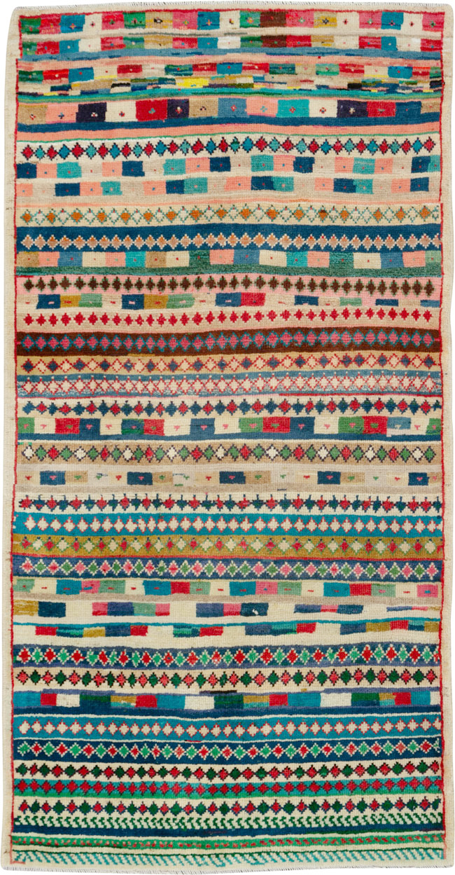 Vintage Persian Mahal Rug, No.26314 - Galerie Shabab