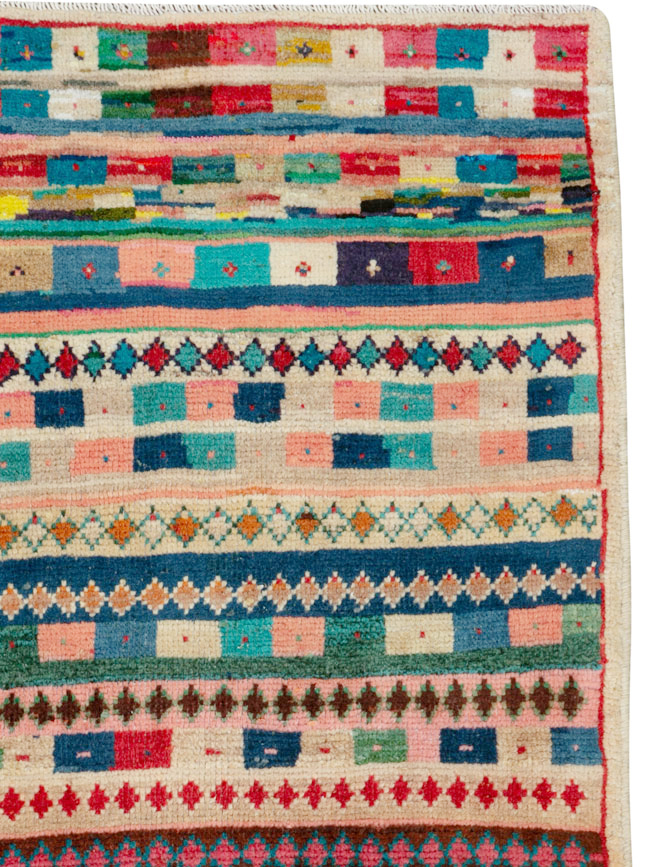 Vintage Persian Mahal Rug, No.26314 - Galerie Shabab