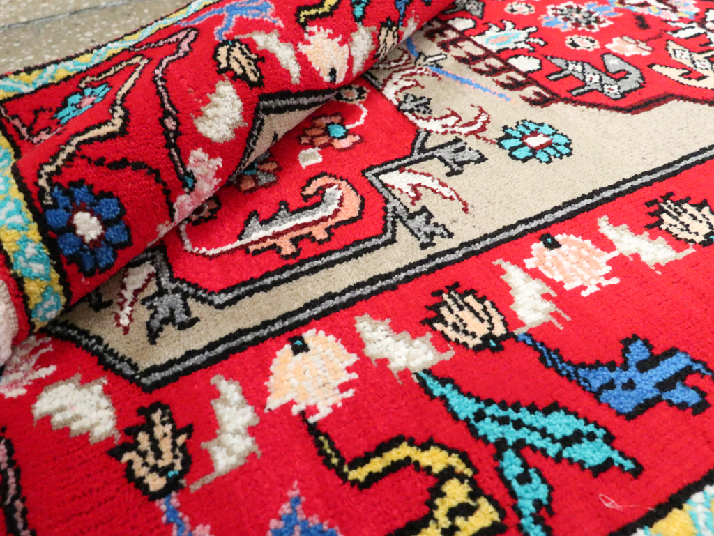 Vintage Persian Mahal Small Runner, No.26317 - Galerie Shabab