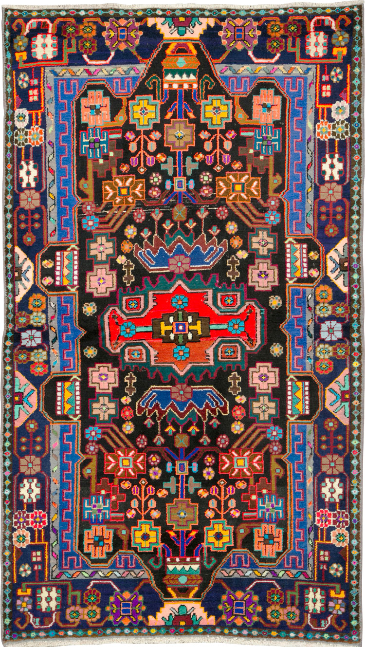 Vintage Persian Hamadan Rug, No.26318 - Galerie Shabab