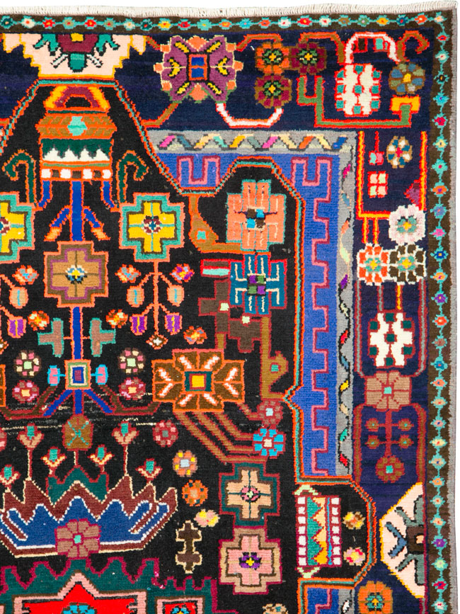 Vintage Persian Hamadan Rug, No.26318 - Galerie Shabab