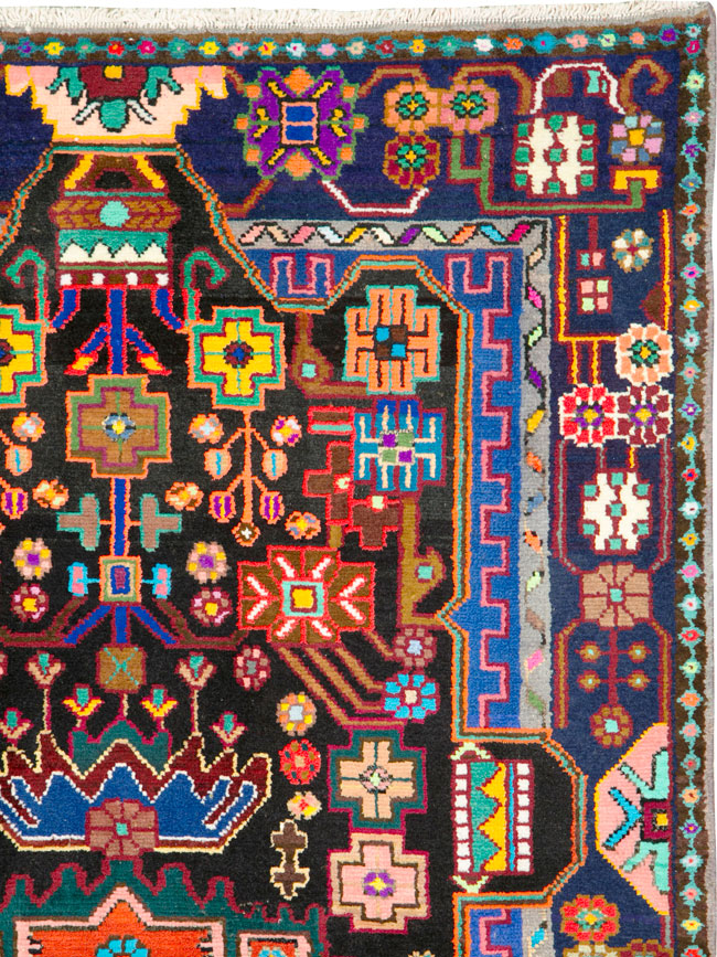 Vintage Persian Hamadan Rug, No.26318 - Galerie Shabab