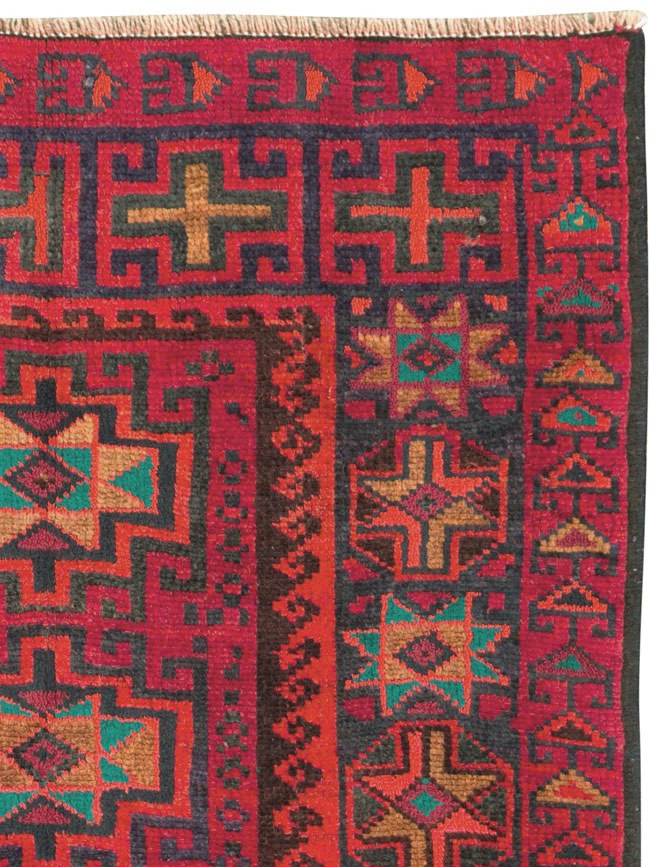 Vintage Persian Baluch  Square Rug, No.26319 - Galerie Shabab