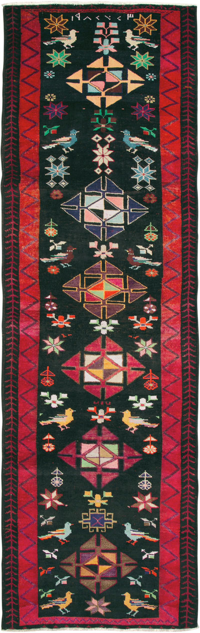 Vintage Persian Kurd Runner, No.26323 - Galerie Shabab