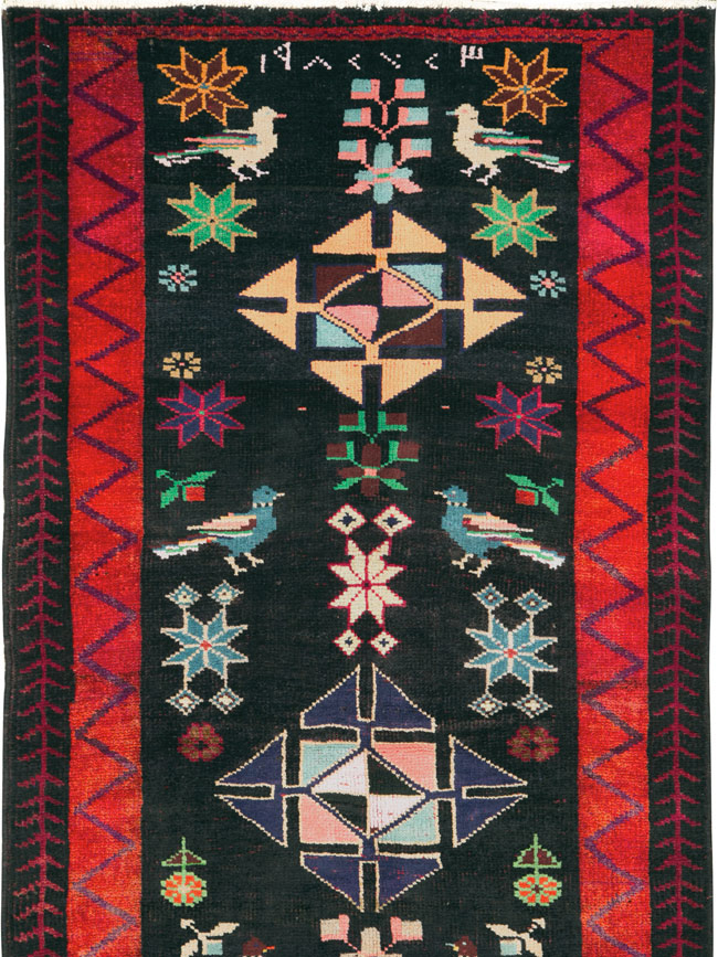 Vintage Persian Kurd Runner, No.26323 - Galerie Shabab