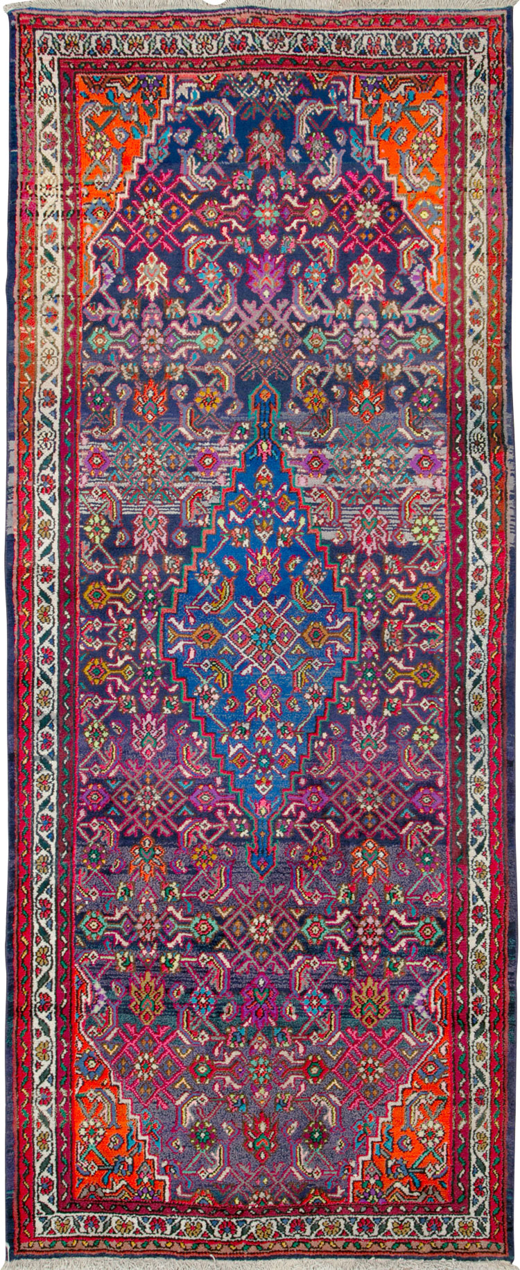 Vintage Persian Hamadan Gallery Carpet, No.26324 - Galerie Shabab