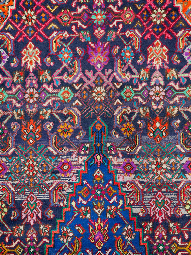 Vintage Persian Hamadan Gallery Carpet, No.26324 - Galerie Shabab