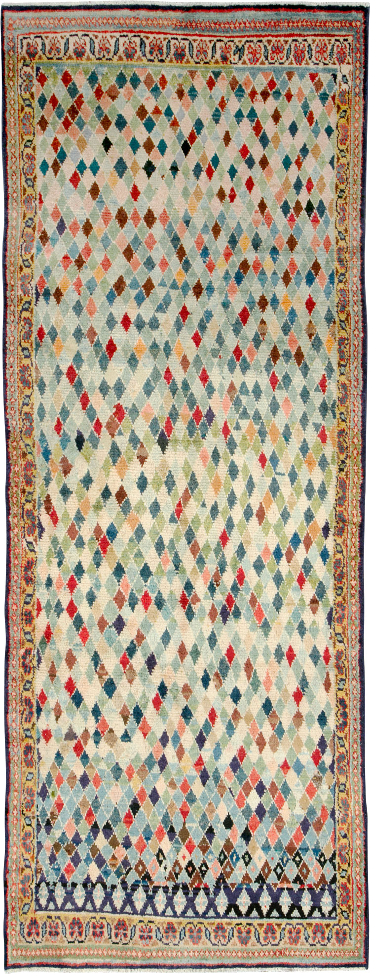 Vintage Persian Hamadan Runner, No.26325 - Galerie Shabab