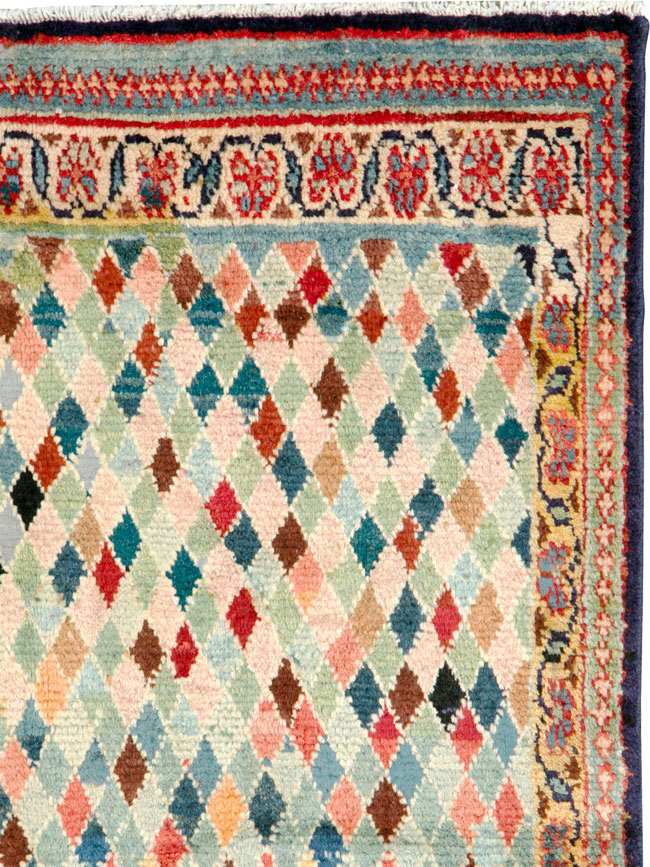 Vintage Persian Hamadan Runner, No.26325 - Galerie Shabab