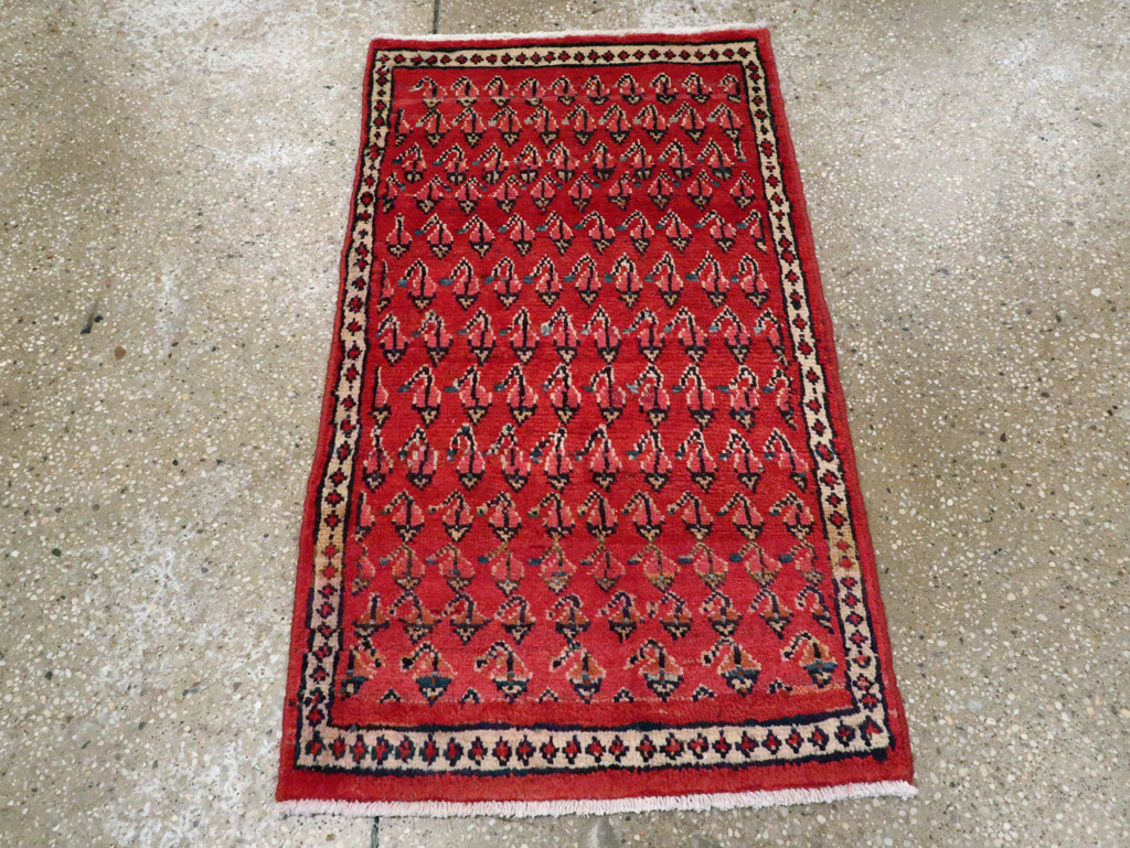 Vintage Persian Hamadan Throw Rug, No.26326 - Galerie Shabab