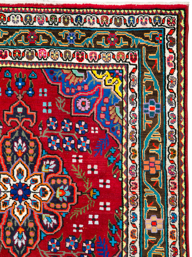 Vintage Persian Mahal Rug, No.26330 - Galerie Shabab