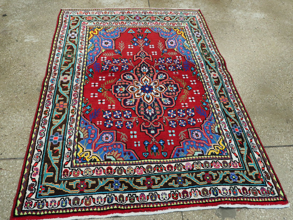 Vintage Persian Mahal Rug, No.26330 - Galerie Shabab