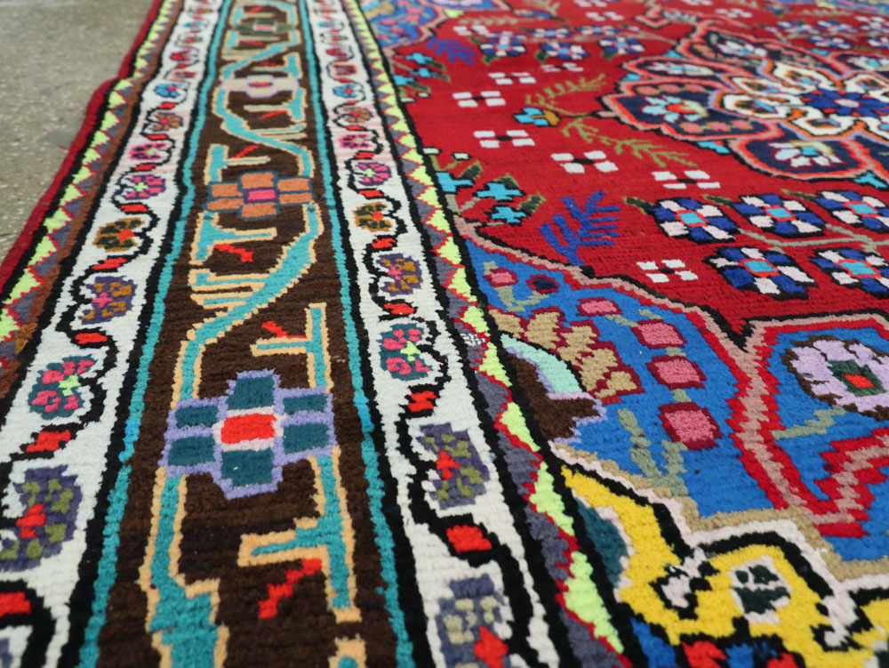 Vintage Persian Mahal Rug, No.26330 - Galerie Shabab