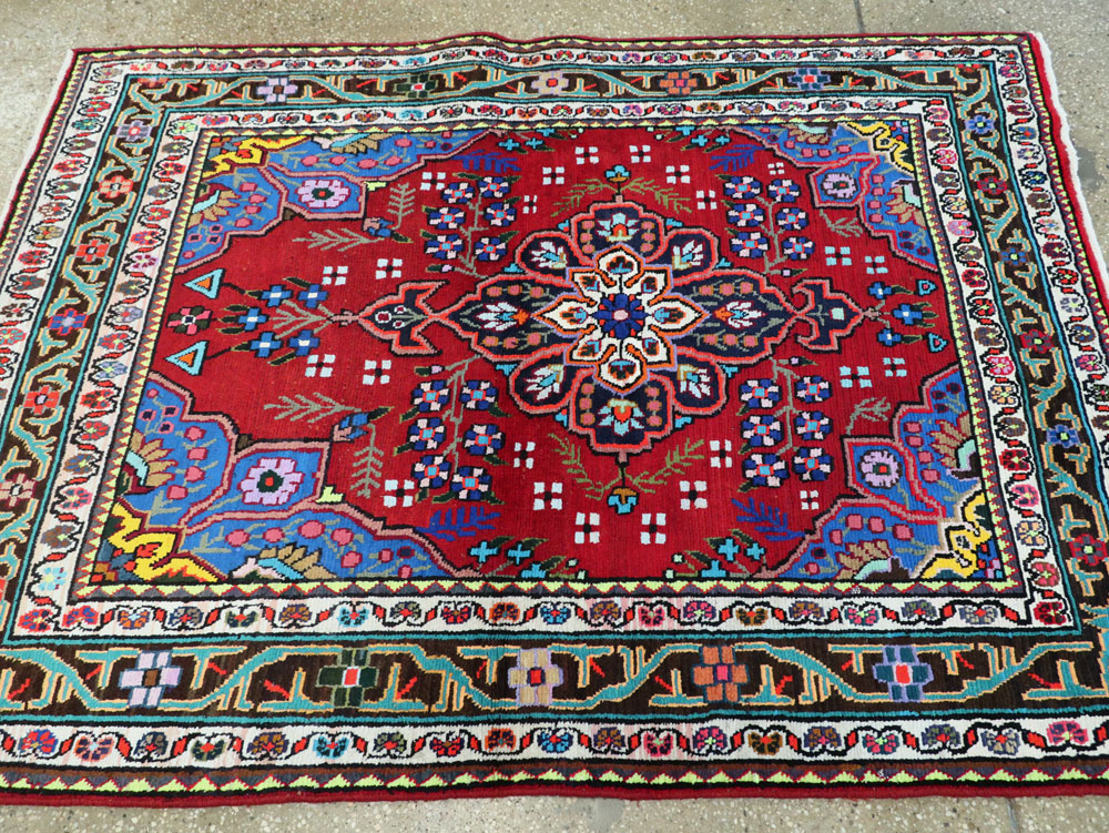 Vintage Persian Mahal Rug, No.26330 - Galerie Shabab