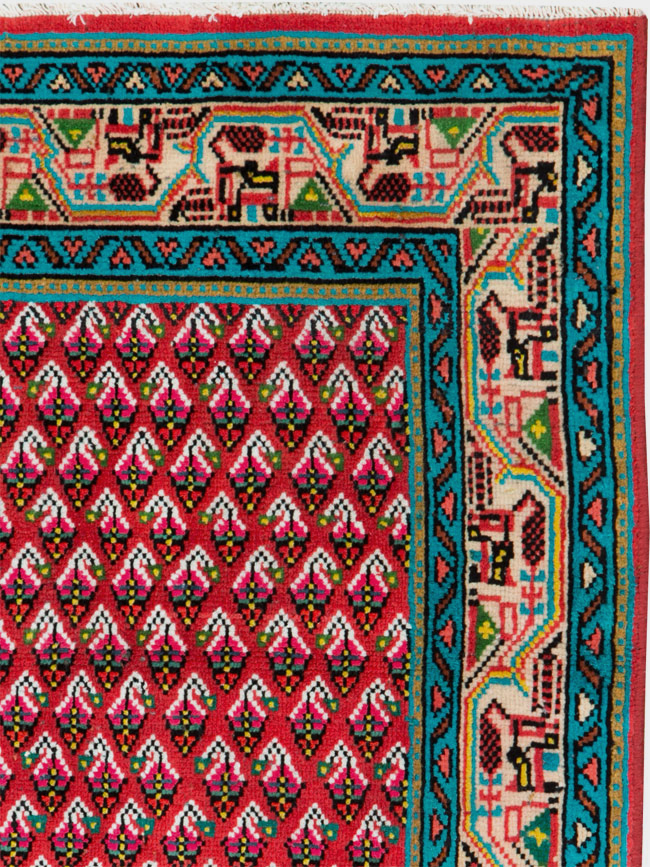 Vintage Persian Hamadan Rug, No.26331 - Galerie Shabab