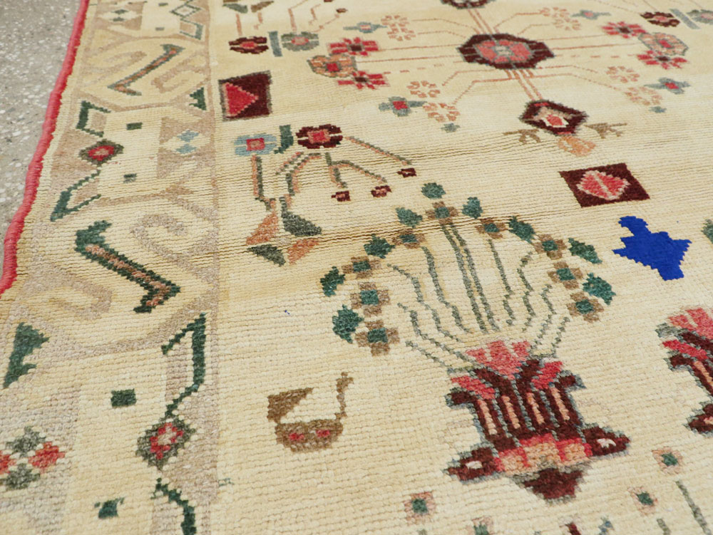 Vintage Persian Hamdan Rug, No.26332 - Galerie Shabab