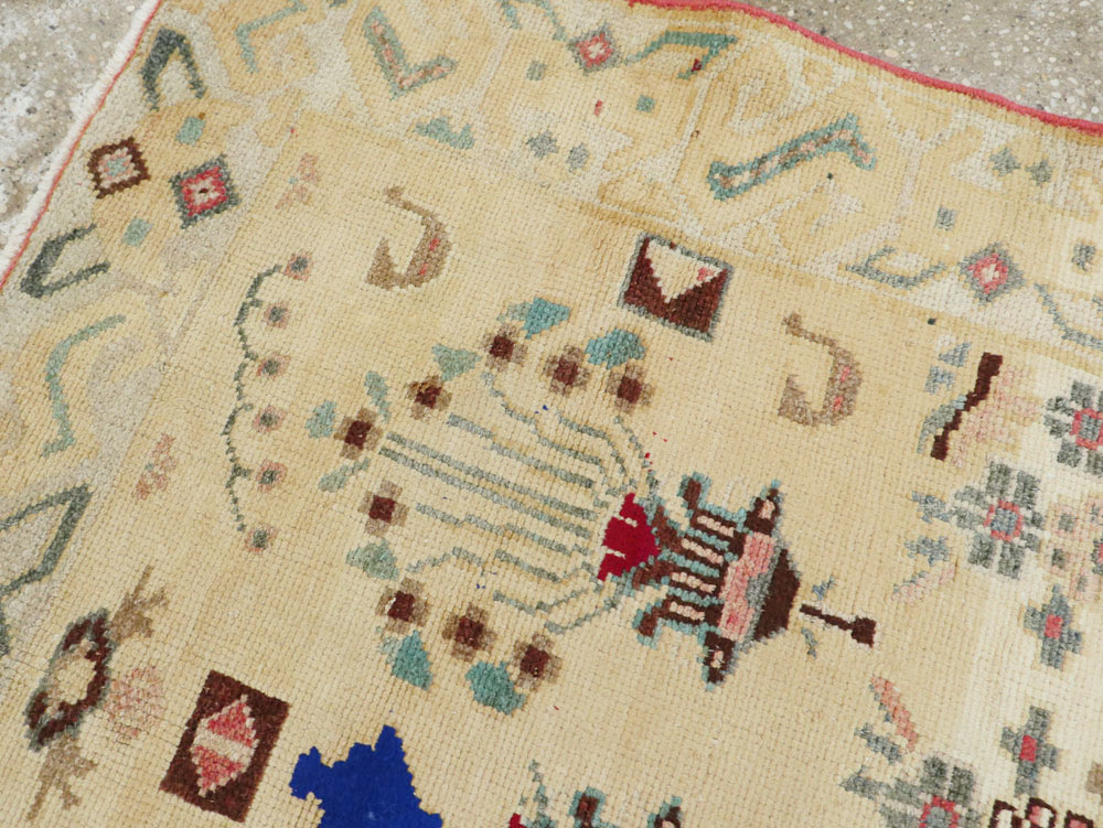 Vintage Persian Hamdan Rug, No.26332 - Galerie Shabab