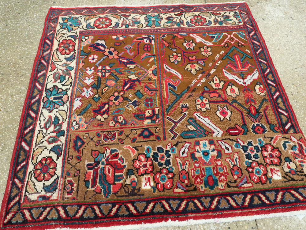 Vintage Persian Mahal Wagireh Sampler Rug, No.26342 - Galerie Shabab