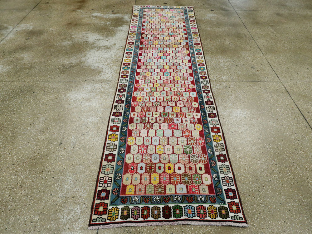 Vintage Persian Hamadan Runner, No.26345 - Galerie Shabab