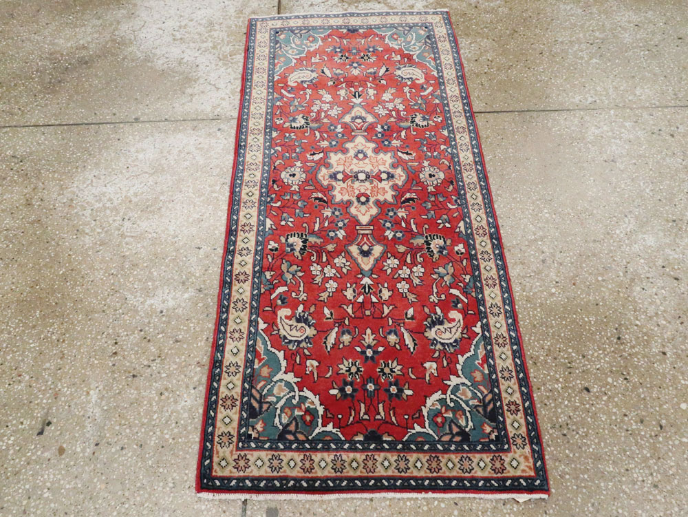 Vintage Persian Tabriz Throw Rug (Pair: 2 of 2), No.26348 - Galerie Shabab