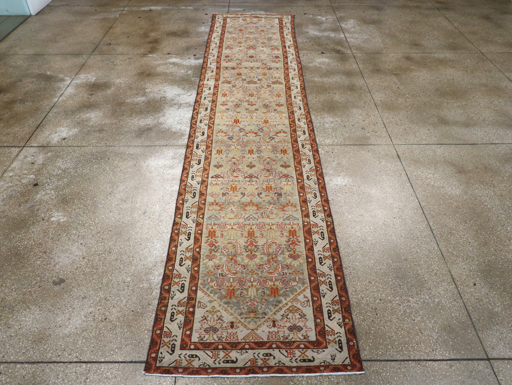Vintage Persian Malayer Long Runner, No.26353 - Galerie Shabab