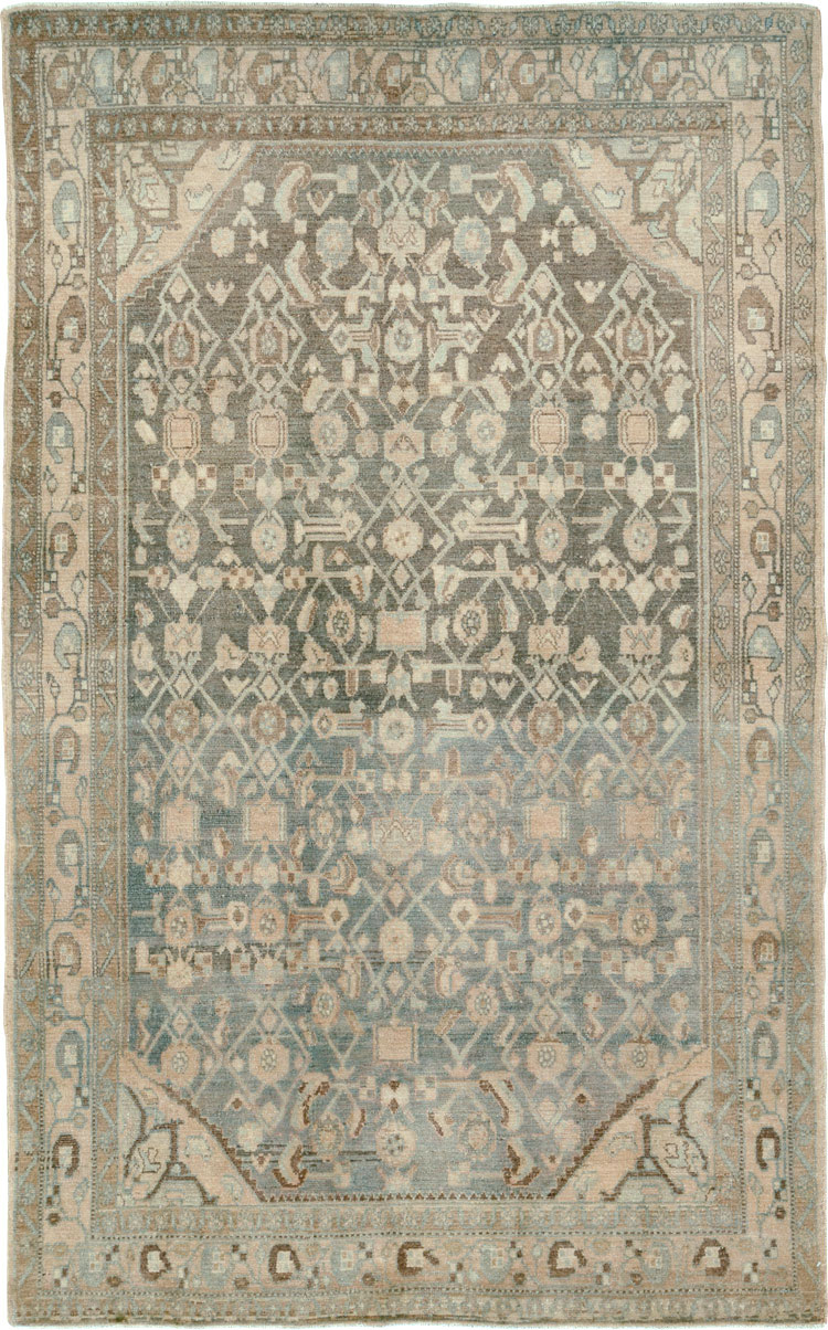 Vintage Persian Malayer Accent Rug, No.26358 - Galerie Shabab