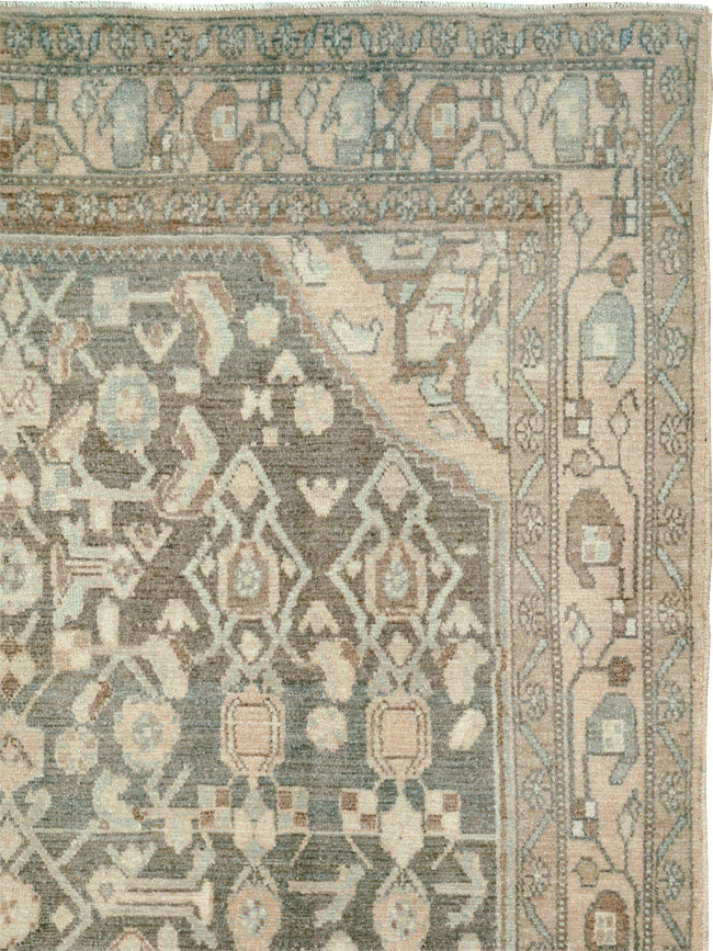 Vintage Persian Malayer Accent Rug, No.26358 - Galerie Shabab