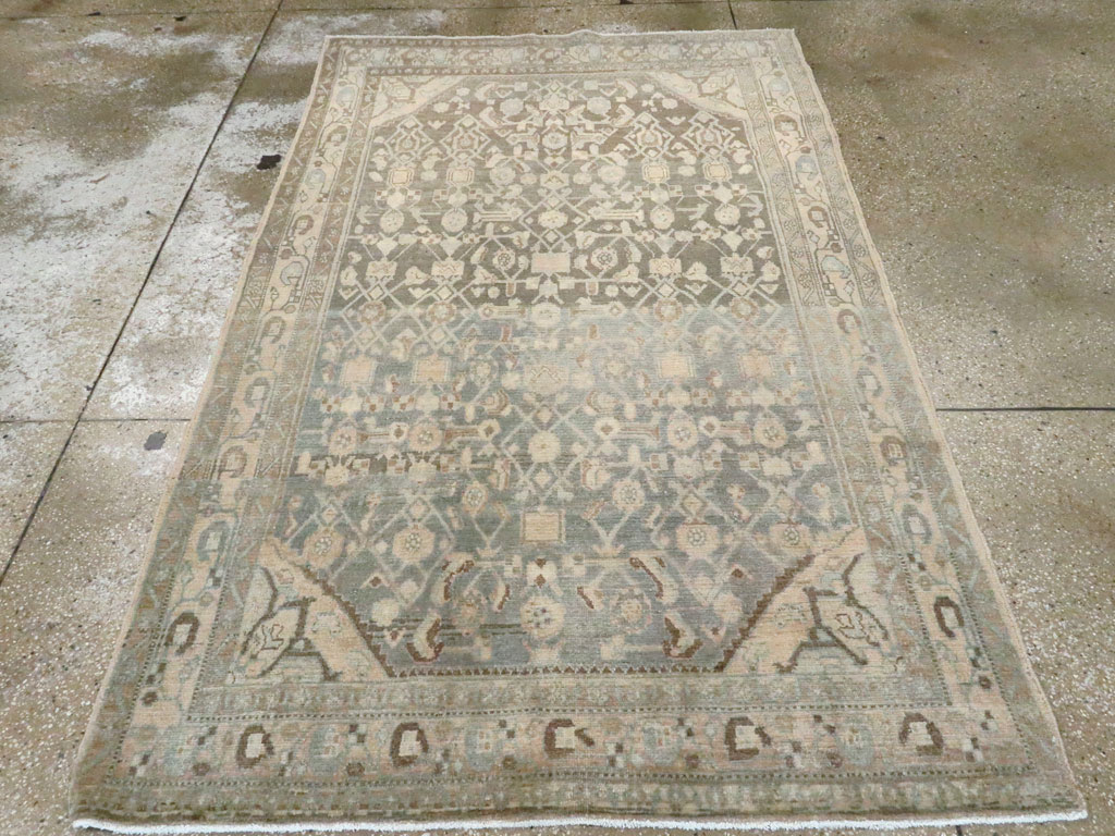 Vintage Persian Malayer Accent Rug, No.26358 - Galerie Shabab