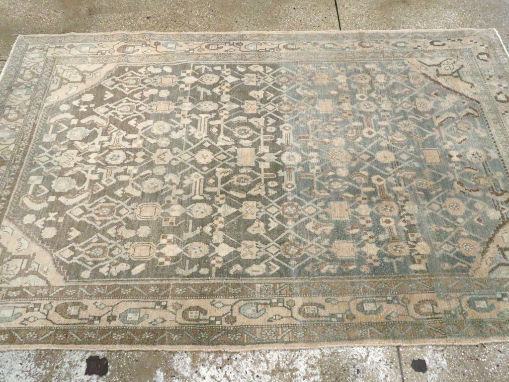 Vintage Persian Malayer Accent Rug, No.26358 - Galerie Shabab