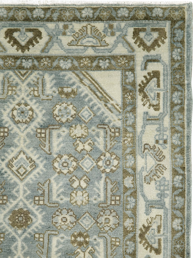 Vintage Persian Malayer Throw Rug, No.26371 - Galerie Shabab