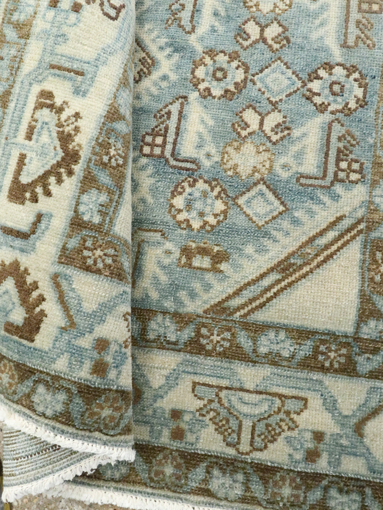 Vintage Persian Malayer Throw Rug, No.26371 - Galerie Shabab